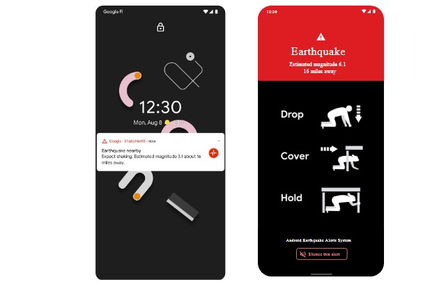 Alertas de terremotos en Android